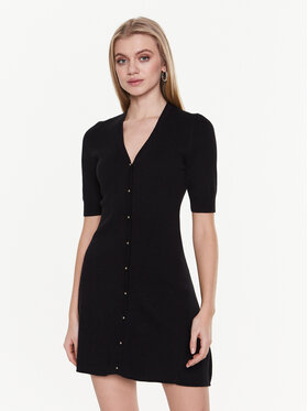 Ba&sh Ba&sh Pletena obleka Kao 1E23KAO Črna Slim Fit