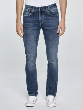 BIG STAR BIG STAR Jeansy TERRY_502 Granatowy Slim Fit