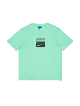 KARL LAGERFELD KARL LAGERFELD T-Shirt a2m17041100_v Zielony Regular Fit