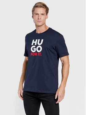 Hugo Hugo T-Shirt Dimentis 50477025 Granatowy Regular Fit