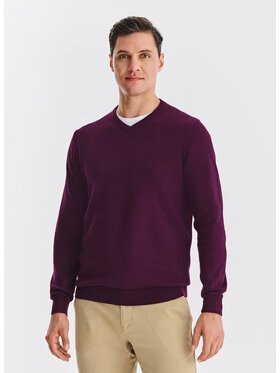 Pako Lorente Pako Lorente Sweter P25WN-2X-029 Fioletowy Classic Fit
