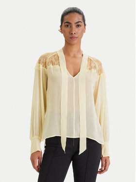 Patrizia Pepe Patrizia Pepe Särkpluus 8C0859/A692-Y478 Kollane Regular Fit