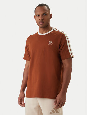 adidas adidas Tricou Lux Coffee Cafe Cup Graphic JZ5070 Maro Loose Fit