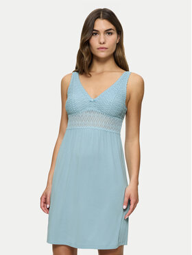 Triumph Triumph Nočná košeľa Aura Spotlight 10218288 Modrá Regular Fit