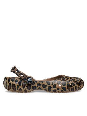 Crocs Crocs Балеринки Classic Animal Ballet 212478 Кафяв
