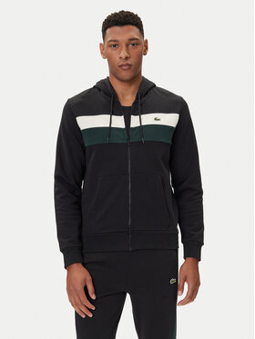 Lacoste Lacoste Majica dugih rukava SH5913 Crna Regular Fit