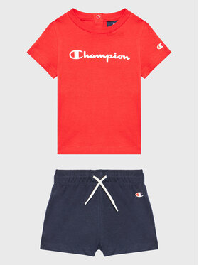 Champion Champion Комплект тишърт и панталонки 306302 Тъмносин Regular Fit