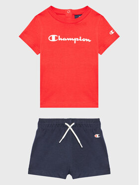 Champion Champion Set tricou și pantaloni scurți 306302 Bleumarin Regular Fit