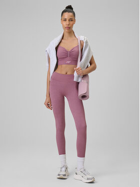 4F 4F Legginsy YOGA Różowy ciemny Slim Fit