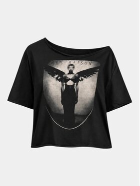 MADE BY SOCIETY MADE BY SOCIETY T-Shirt La Pièce - T27897 Czarny Basic Fit