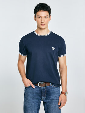 BIG STAR BIG STAR T-Shirt POLIAS Granatowy Basic Fit