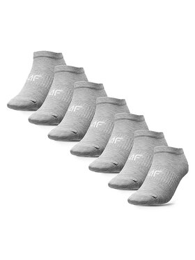 4F 4F Набір 7 низьких жіночих шкарпеток 4FWAW23USOCF215 Сірий
