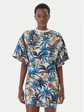 adidas adidas Každodenné šaty Farm Rio KD2194 Modrá Oversize