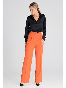 FIGL FIGLFIGL Pantaloni da donna M949 Arancione Regular Fit