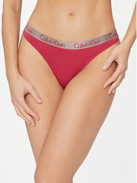 Calvin Klein Underwear Calvin Klein Underwear Stringi 000QD3539E Czerwony