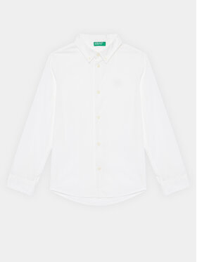 United Colors Of Benetton United Colors Of Benetton Πουκάμισο 5AWRCQ01M Λευκό Regular Fit