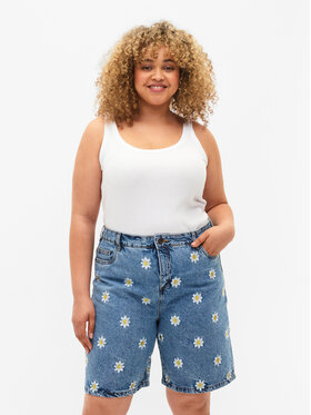 Zizzi Zizzi Farmer rövidnadrág J10957B Kék Regular Fit