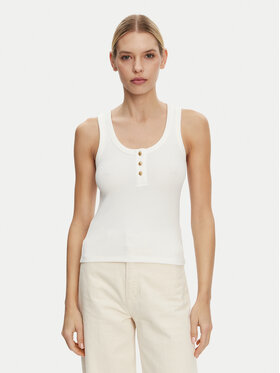 Tommy Hilfiger Tommy Hilfiger Top Henley WW0WW43920 Bílá Slim Fit