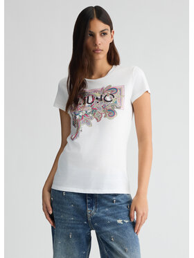 Liu Jo Liu Jo T-Shirt WA5240JS923M9616 Biały Regular Fit