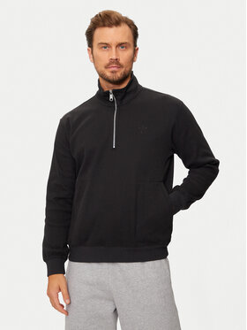 adidas adidas Bluză Trefoil Essentials IW5807 Negru Regular Fit