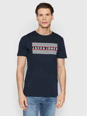 Jack&Jones Jack&Jones T-Shirt Corp Logo 12151955 Σκούρο μπλε Regular Fit