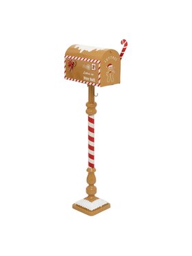 MIAhome MIAhome Skrzynka na listy świąteczna Gingerbread 100 cm Brązowy
