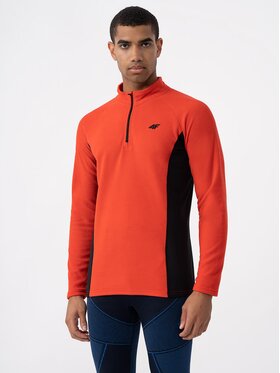 4F 4F Termoaktyvus apatinis trikotažas, viršus 4FAW23UFLEM035 Raudona Slim Fit