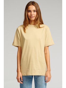 TeeShoppen TeeShoppen T-Shirt 'Oversized Collection' Beżowy Oversize