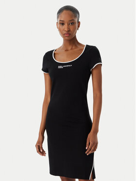 Karl Lagerfeld Jeans Karl Lagerfeld Jeans Vestito da giorno B2W13045 Nero Slim Fit