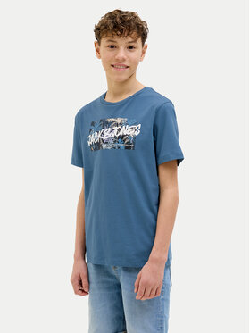 Jack&Jones Junior Jack&Jones Junior Tricou Hawaii 12269916 Albastru Standard Fit