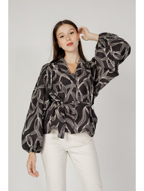 Vila Vila Blusa VIPRALLO L/S TOP Nero To Fit