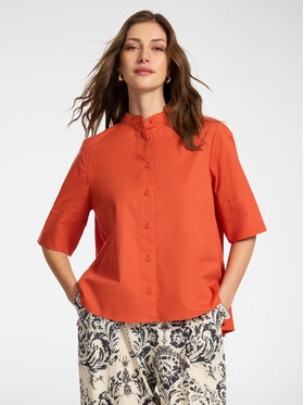 Elena Mirò Elena Mirò Camicia 5011P000319N027 Arancione Boxy Fit