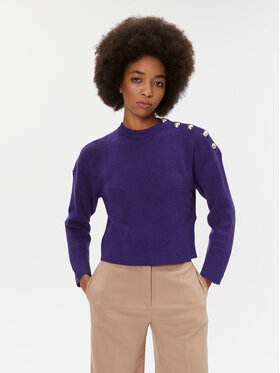 Morgan Morgan Megztinis 232-MARIN Violetinė Regular Fit