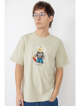 Kamuflage Kamuflage T-Shirt Don't Tell Lauren Beżowy Relaxed Fit