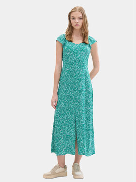Tom Tailor Denim Tom Tailor Denim Rochie de vară 1042000 Verde Regular Fit