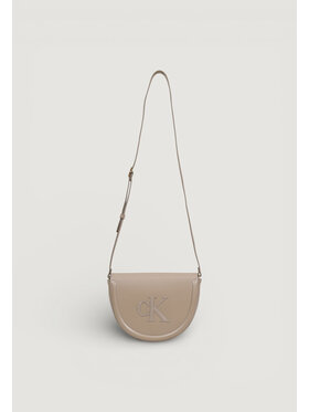 Calvin Klein Calvin Klein Τσάντα RAISED CK SADDLE CROSSBODY Μπεζ