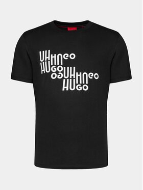 Hugo Hugo Tricou Davalon 50504936 Negru Regular Fit