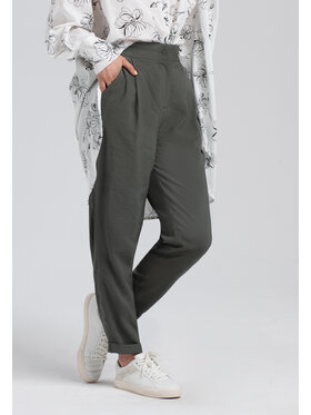 Look Made With Love Look Made With Love Spodnie damskie Look 245 Nature Khaki Cigarette Fit