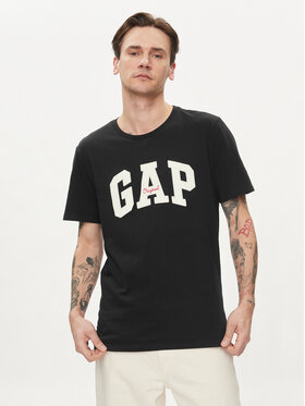 Gap Gap T-krekls 471777-07 Melns Regular Fit