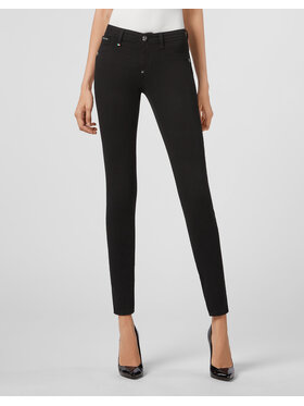 PHILIPP PLEIN PHILIPP PLEIN Jegginsy 30899 Czarny Jegging Fit