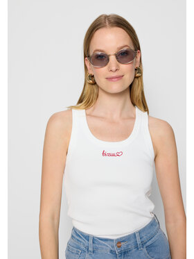BIZUU BIZUU T-Shirt LOVIE Biały Standard Fit