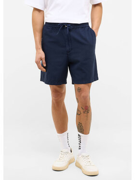 Mustang Mustang Szorty materiałowe Linen Jogger Shorts Niebieski Regular Fit