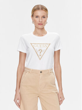 Guess Guess Тишърт W4RI69 J1314 Бял Regular Fit