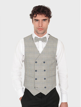 Evenemen Evenemen Kamizelka BOSTON EKOSE 9280 Szary Slim Fit