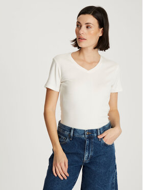Cross Jeans Cross Jeans T-Shirt 56152-028 Beżowy