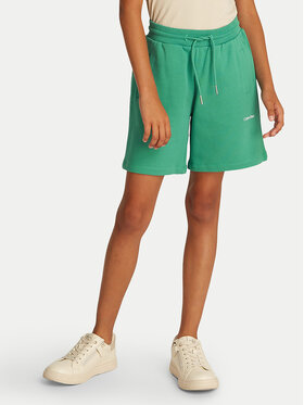 Calvin Klein Jeans Calvin Klein Jeans Pantaloncini sportivi New Inst. Logo IU0IU00703 Verde Relaxed Fit