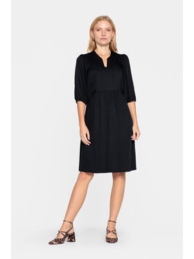 EMOI EMOI Sukienka codzienna czarna o luźnym kroju Czarny Feminine Fit