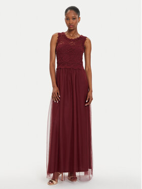 Vila Vila Вечірня сукня Lynnea 14052673 Бордовий Regular Fit
