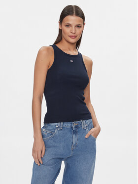 Tommy Jeans Tommy Jeans Top Essential DW0DW17382 Dunkelblau Slim Fit