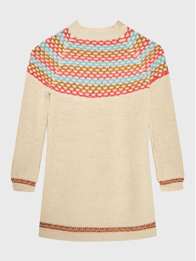 United Colors Of Benetton United Colors Of Benetton Sukienka dzianinowa 1176HV002 Beżowy Regular Fit